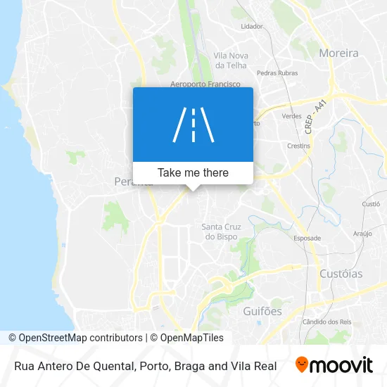 Rua Antero De Quental mapa