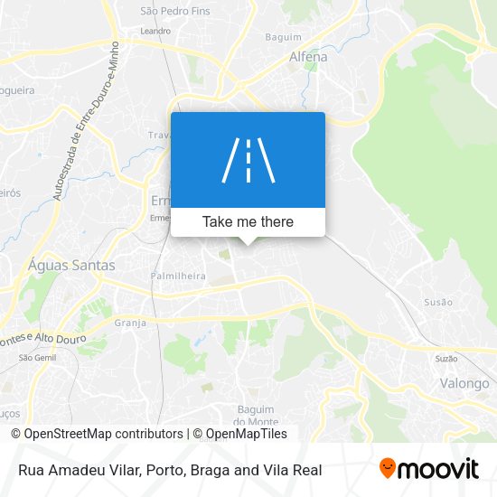 Rua Amadeu Vilar mapa