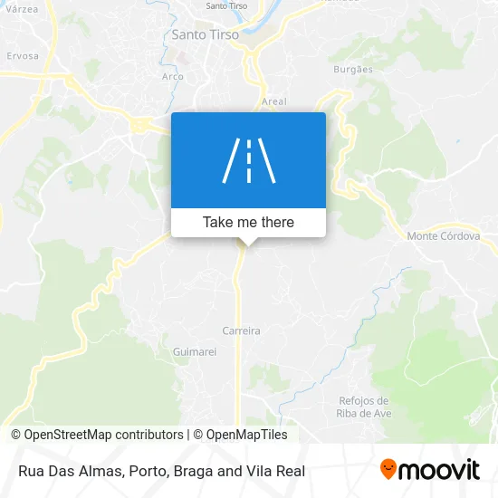 Rua Das Almas map