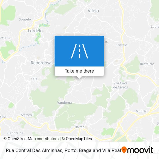 Rua Central Das Alminhas map
