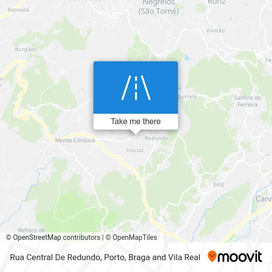 Rua Central De Redundo map