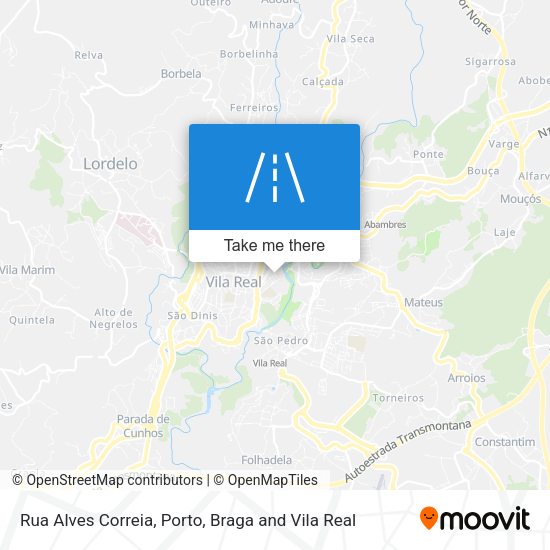 Rua Alves Correia mapa