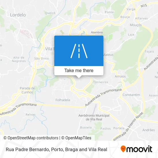 Rua Padre Bernardo map