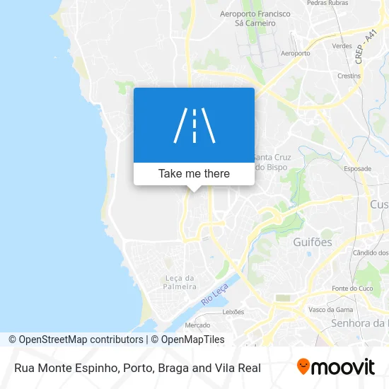 Rua Monte Espinho map