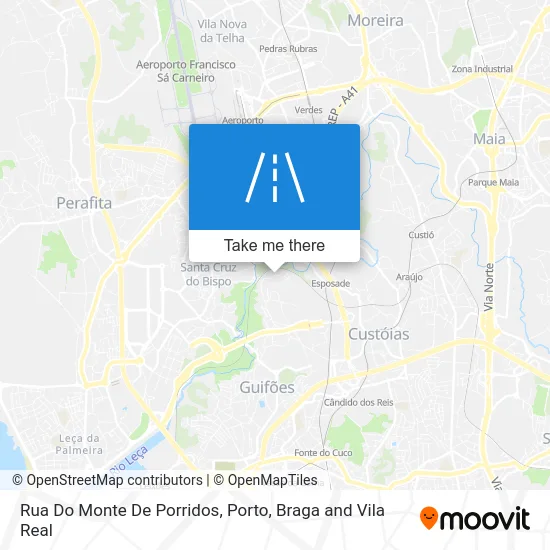 Rua Do Monte De Porridos map