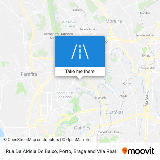 Rua Da Aldeia De Baixo map