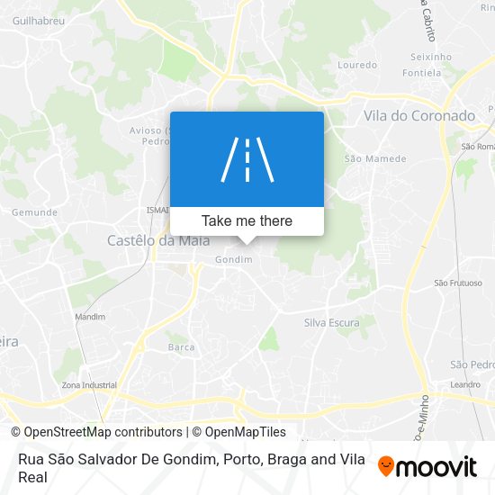 Rua São Salvador De Gondim map