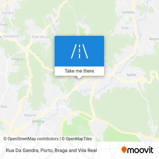 Rua Da Gandra map
