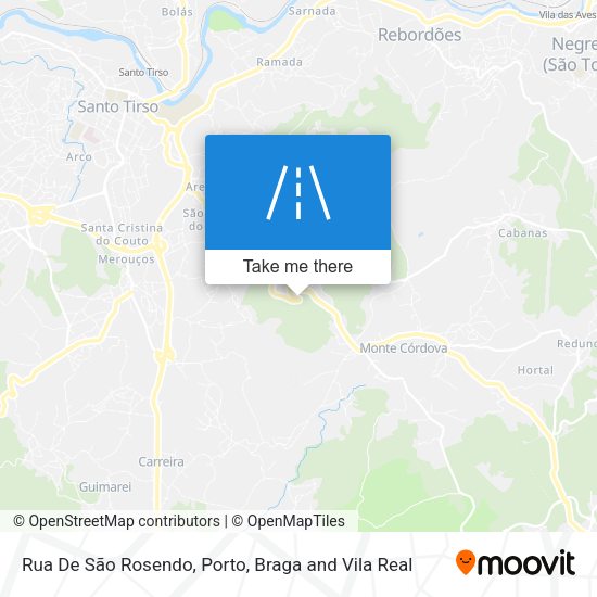 Rua De São Rosendo map