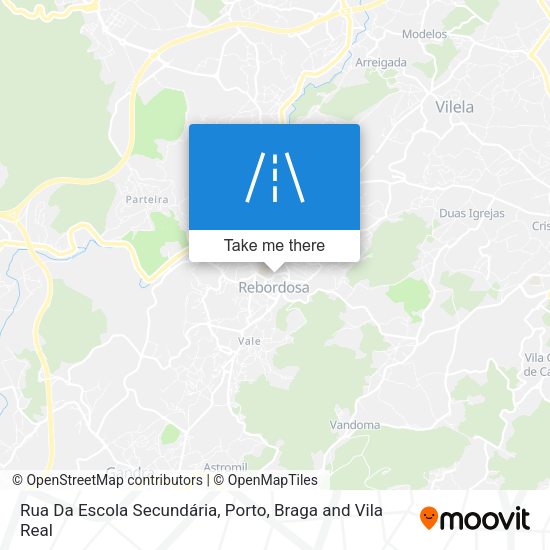 Rua Da Escola Secundária mapa