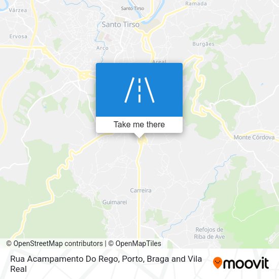 Rua Acampamento Do Rego map