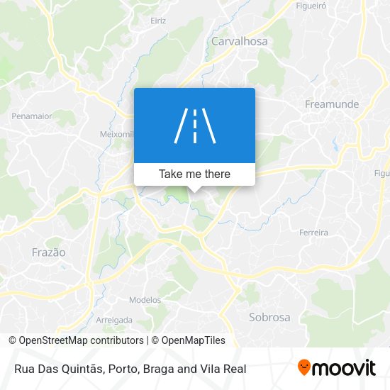 Rua Das Quintãs mapa