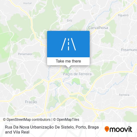 Rua Da Nova Urbanização De Sistelo map