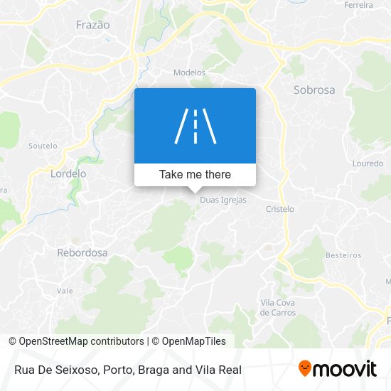 Rua De Seixoso mapa