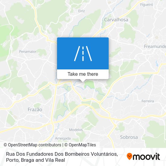 Rua Dos Fundadores Dos Bombeiros Voluntários map