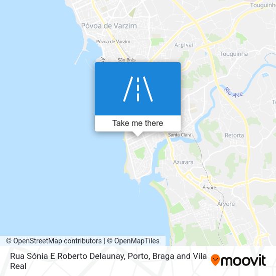 Rua Sónia E Roberto Delaunay mapa