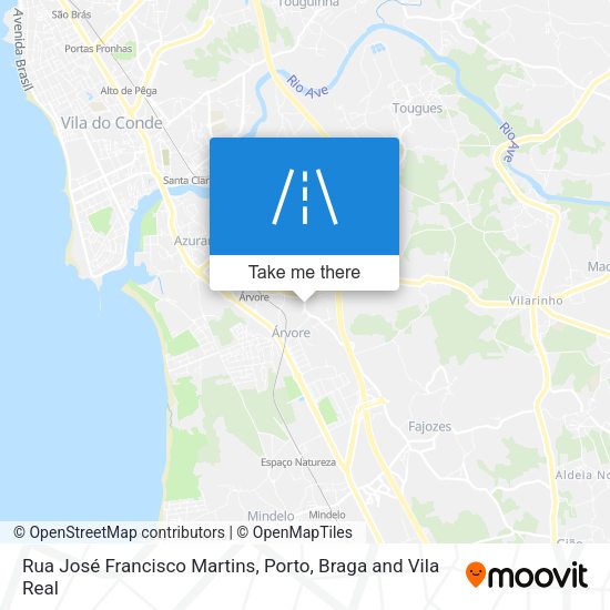 Rua José Francisco Martins mapa