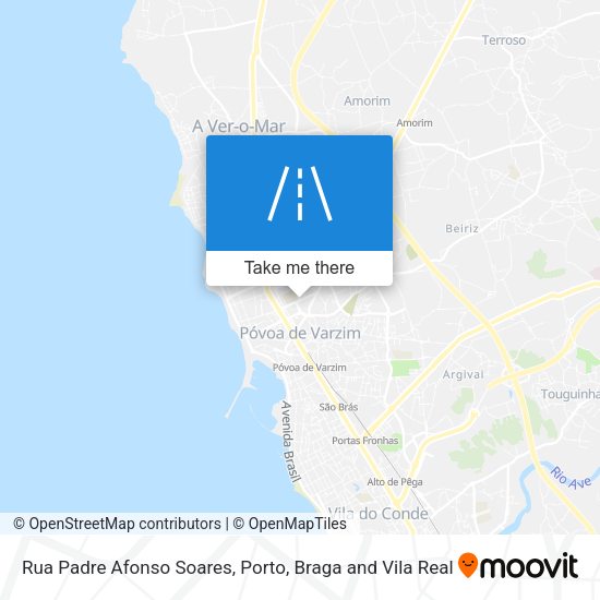 Rua Padre Afonso Soares map