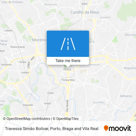 Travessa Simão Bolívar mapa