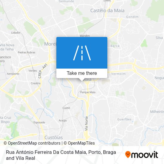 Rua António Ferreira Da Costa Maia map
