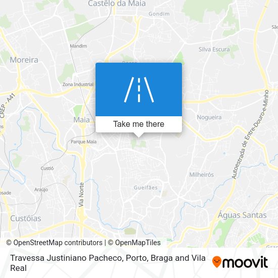 Travessa Justiniano Pacheco mapa
