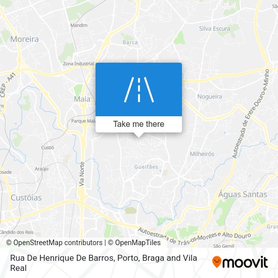 Rua De Henrique De Barros mapa