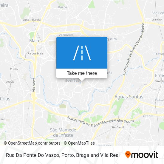 Rua Da Ponte Do Vasco mapa