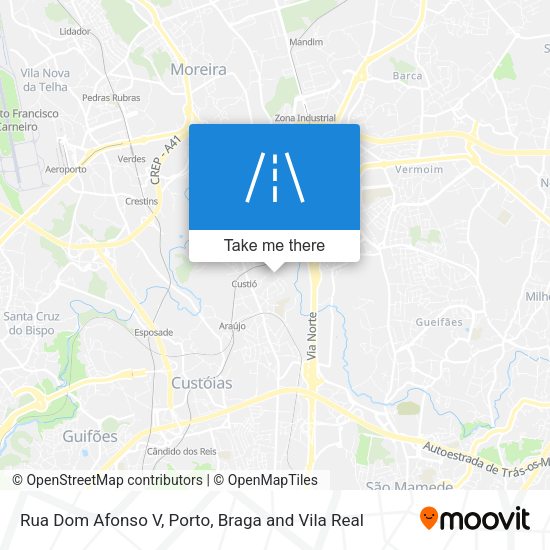 Rua Dom Afonso V mapa