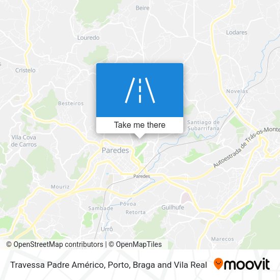 Travessa Padre Américo mapa