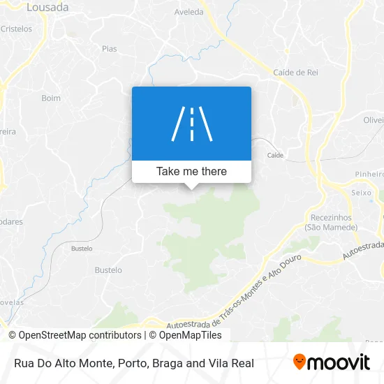 Rua Do Alto Monte map