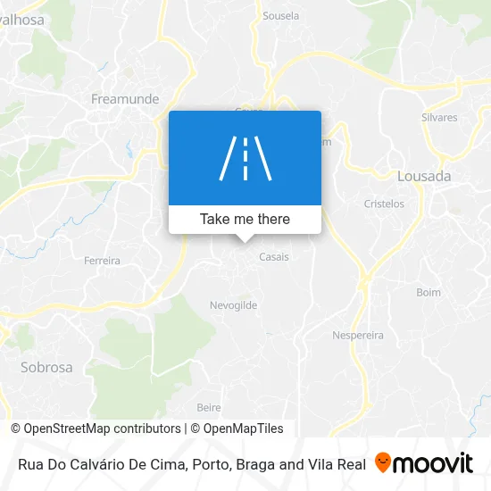 Rua Do Calvário De Cima map
