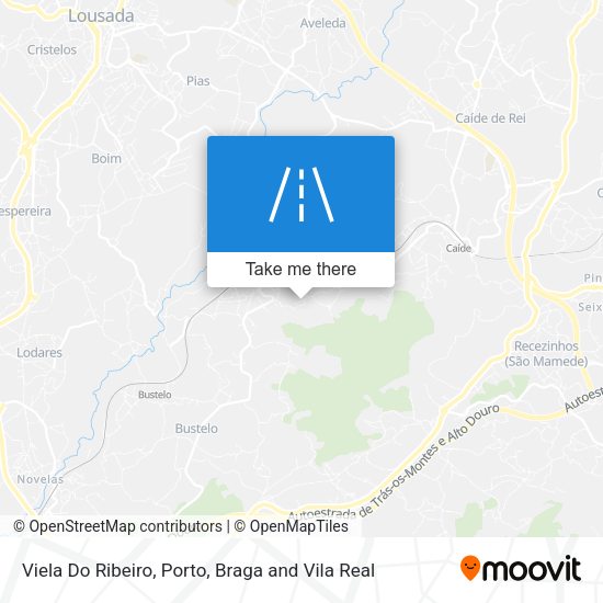 Viela Do Ribeiro mapa
