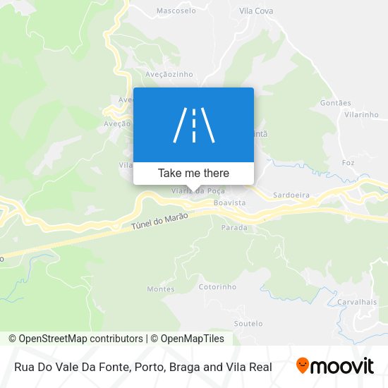 Rua Do Vale Da Fonte mapa