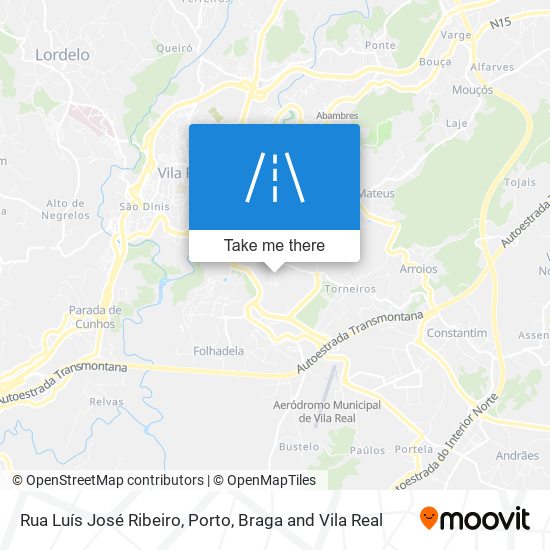 Rua Luís José Ribeiro mapa