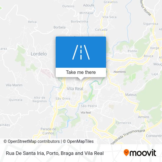 Rua De Santa Iria mapa