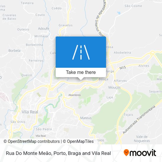 Rua Do Monte Meão mapa