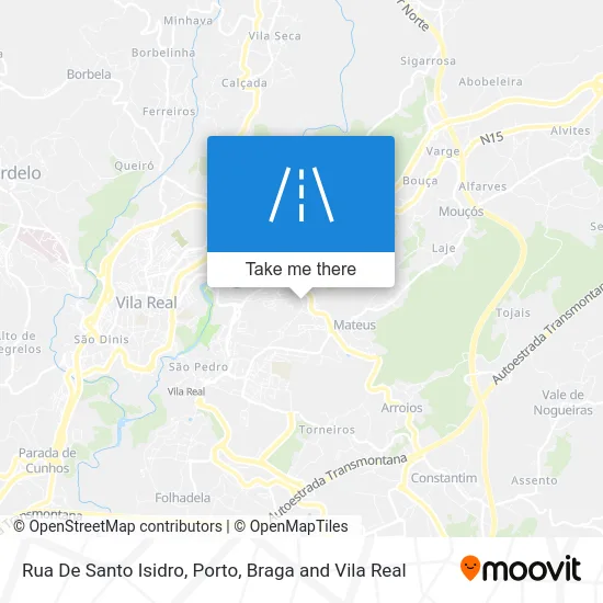 Rua De Santo Isidro map