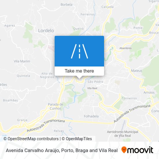 Avenida Carvalho Araújo map