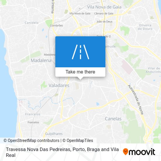 Travessa Nova Das Pedreiras mapa