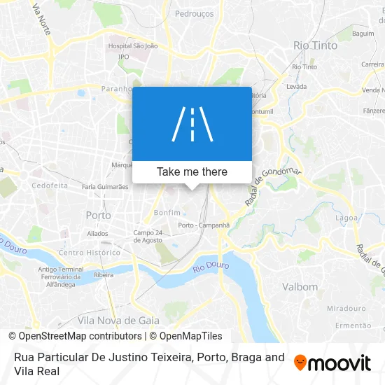 Rua Particular De Justino Teixeira map