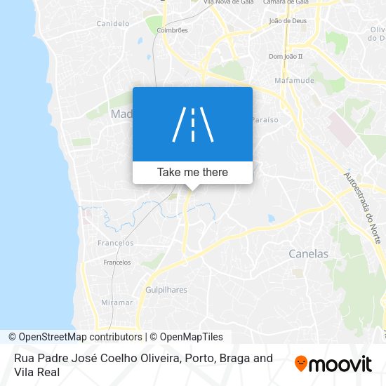 Rua Padre José Coelho Oliveira map