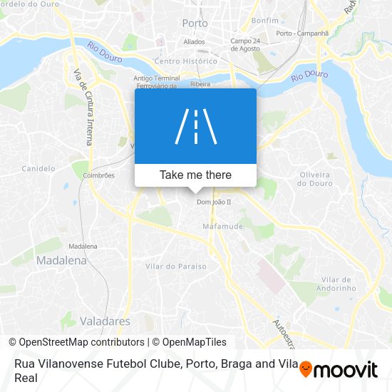 Rua Vilanovense Futebol Clube mapa