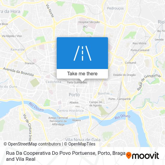 Rua Da Cooperativa Do Povo Portuense mapa