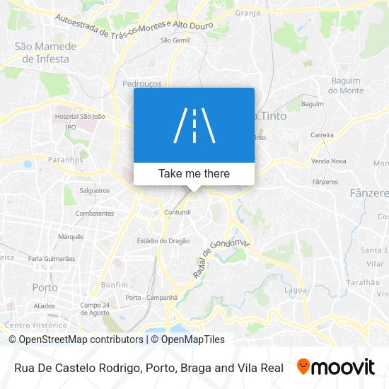 Rua De Castelo Rodrigo mapa