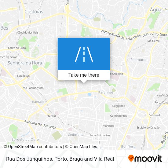 Rua Dos Junquilhos mapa