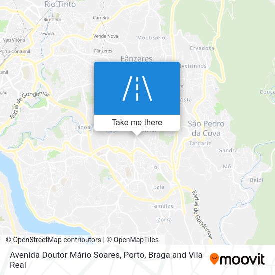 Avenida Doutor Mário Soares mapa