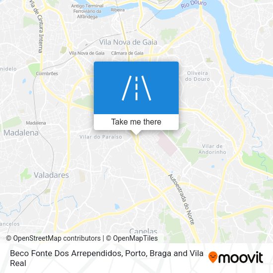 Beco Fonte Dos Arrependidos map