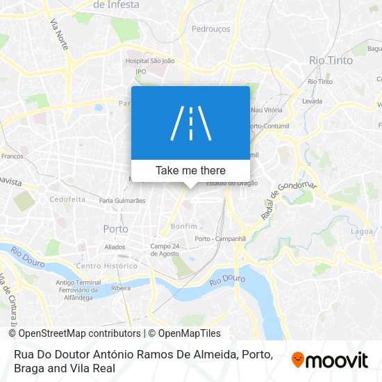Rua Do Doutor António Ramos De Almeida map