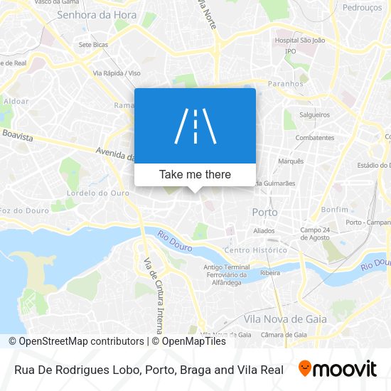 Rua De Rodrigues Lobo mapa
