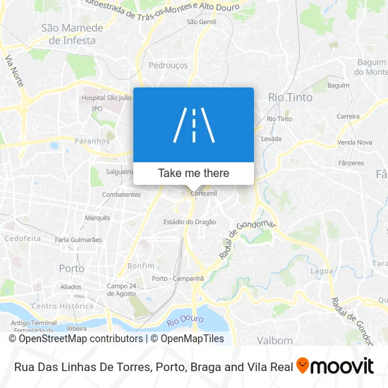 Rua Das Linhas De Torres map